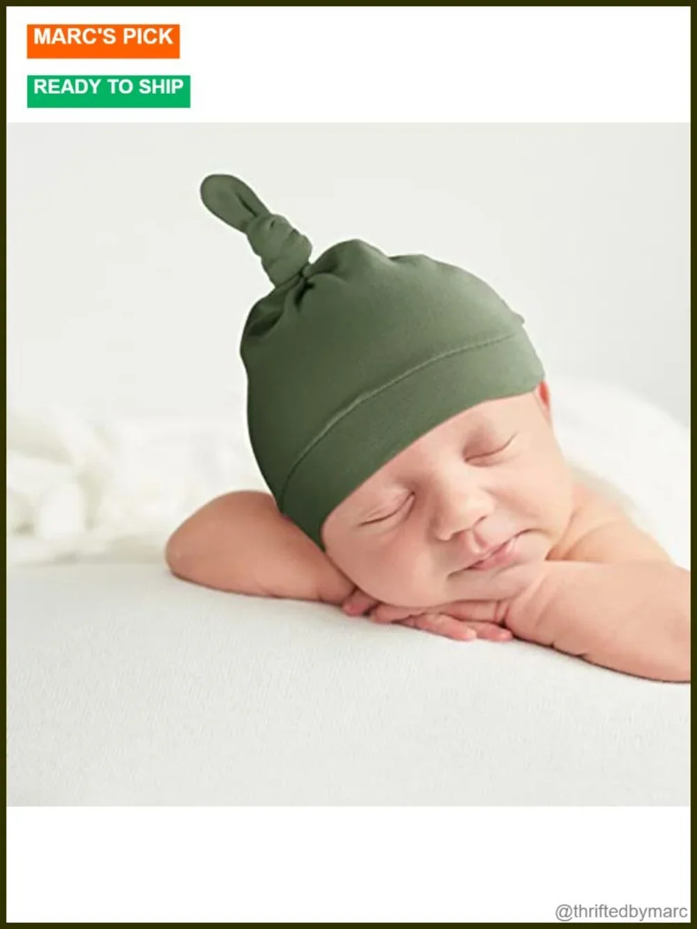 Baby Newborn Hats Set Stretchy Knot Beanie Infant Cap 10 Colors 0-6 Months